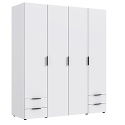 Pegane Armoire placard coloris Blanc