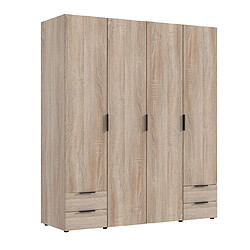 Pegane Armoire imitation chêne