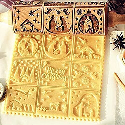 Vendos85 Rouleau à pâtisserie en bois de Noël