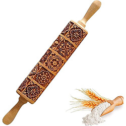 Vendos85 Rouleau à pâtisserie en Bois de Hêtre