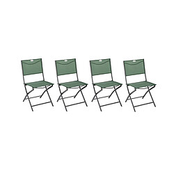 Hespéride Chaises Modula - Olive/Graphite - Lot de 4