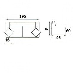 Avis Inside 75 Canapé droit Dreamer - Rouge