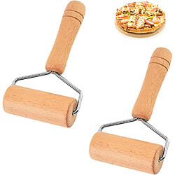Vendos85 Rouleau à Pizza en Bois avec Manche