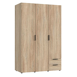 pegane Armoire Placard Garde-Robe - Imitation Chêne