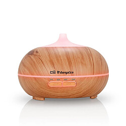 Humidificateur d'aromathérapie Orbegozo HUA 3000 - Soulage la toux et la congestion - Élimine les odeurs - Améliore l'humeur et favorise le sommeil - Minuterie - 7 couleurs de lumière - Silencieux