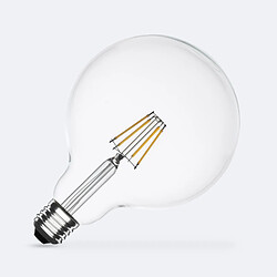 Ledkia Ampoule LED filament E27 G125