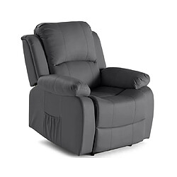 Bestmobilier Fauteuil relax électrique - Gris