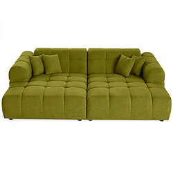 Avis Lisa design Canapé droit 4 places - Vert
