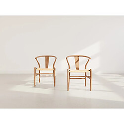 Lisa Design Bergen - lot de 2 chaises - bois d'hêtre