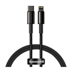 Baseus Câble USB-C-Lightning 20W - 2m Noir