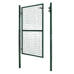 Avis Idmarket MARKET Portillon jardin 105x150 cm acier - Vert