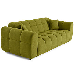 Lisa design canapé droit 3 places - Vert