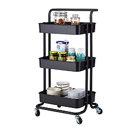 Chariot de Rangement à Roulettes 3 Niveaux