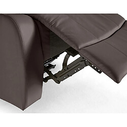 Bestmobilier Fauteuil relax électrique Armand - Marron pas cher