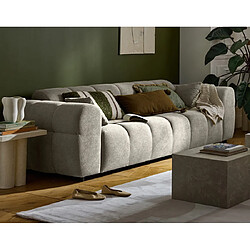 Lisa design Canapé droit 3 places - Gris