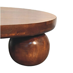 Artisan Furniture Solide Table Centr. Châtaignier Boule