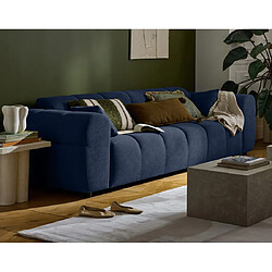 Lisa design canapé droit 3 places - Bleu