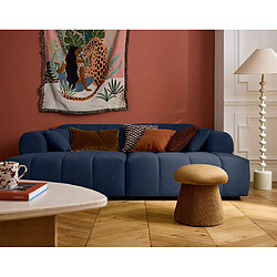 Lisa design Canapé droit 4 places - Bleu