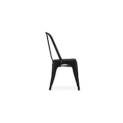 ICONIK INTERIOR Chaise de salle à manger - Design industriel - Acier - Nouvelle édition - Stylix Acier pas cher