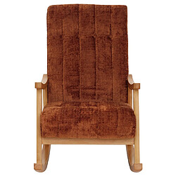 Mendler fauteuil rocking chair - Orange pas cher