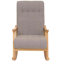 Mendler fauteuil à bascule - Gris pas cher