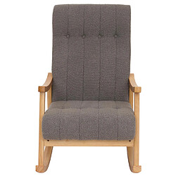 Mendler Fauteuil rocking chair - Gris pas cher