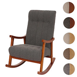 Mendler Fauteuil à bascule - Gris foncé