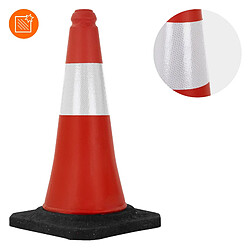 Acheter Ecd Germany 12x Cône signalisation routière rouge/blanc en PVC 51 cm bandes réfléchissantes