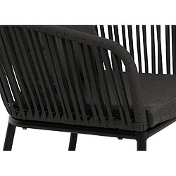 Avis Mendler lot de 2 chaises de jardin - Gris anthracite