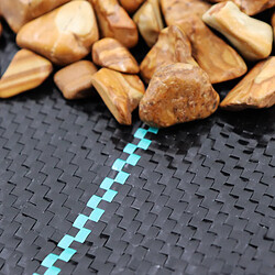 Aquagart Tissu de sol - 1,65 m - Noir pas cher