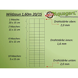 Aquagart 50 m Clôture de protection, Clôture forestière, Grillage noué