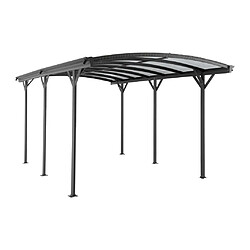 VENTE-UNIQUE Carport simple autoportant gris