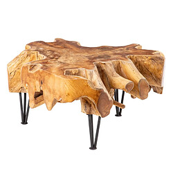 BigBuy Home Table Basse - Noir Naturel