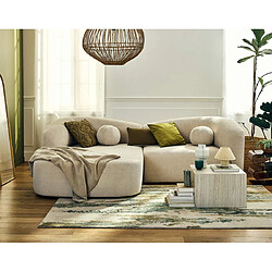 Lisa Design Charles - canapé d'angle gauche 4 places en velours texturé