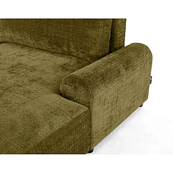 Acheter Lisa Design Nelly - canapé d'angle droit 4 places convertible avec coffre en velours texturé