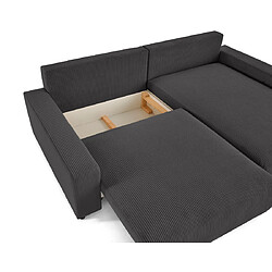 Avis Lisa Design Pivoine - canapé d'angle 4 places réversible convertible avec 2 coffres en velours côtelé