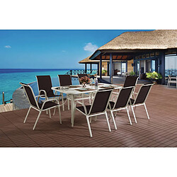 Habitat Et Jardin Salon de jardin Cordoba XL 180 - Phoenix - Taupe