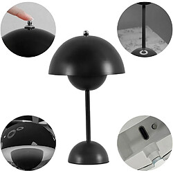 Générique LED Mushroom Bedside Lamp - Noir