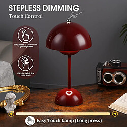Avis Lampe de Chevet LED Champignon - Rouge