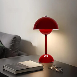 Lampe de Chevet LED Champignon - Rouge pas cher