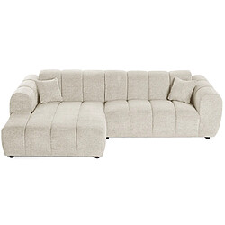 Acheter Lisa Design Curtis - canapé d'angle gauche 4 places en tissu texturé