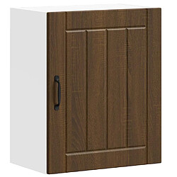 vidaXL Armoire murale de cuisine Lucca chêne marron bois ingénierie