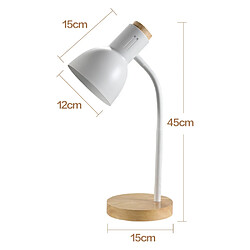 Lampe de Bureau Moderne Lampe de Table E27 Blanc