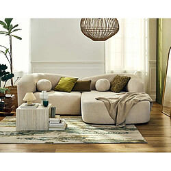 Lisa Design Charles - canapé d'angle droit 4 places en velours texturé