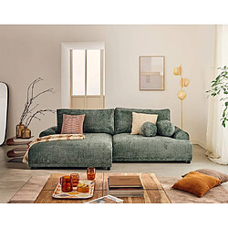 Lisa Design Nelly Canapé convertible 4 places - Vert