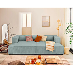 Lisa design canapé droit Stella - Bleu