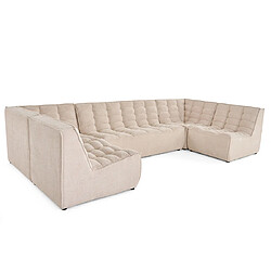 Lisa design canapé modulable Ellie - Beige pas cher