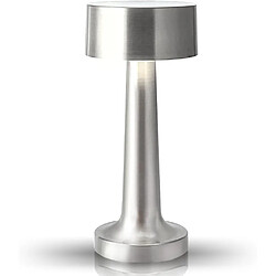 Lampe de bureau LED rechargeable Argent