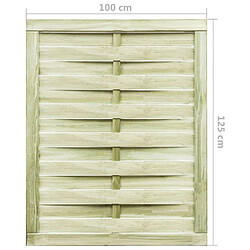 Acheter vidaXL Portillon bois pin 100x125 cm - Vert