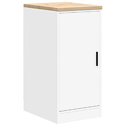 vidaXL Armoire de rangement de garage - Blanc